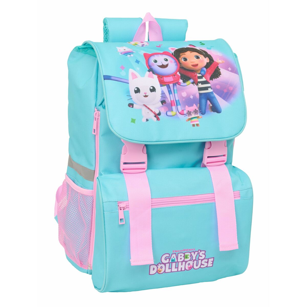 School Bag Gabby's Dollhouse Blue Pink 18,5 x 41 x 15 cm - Image 5