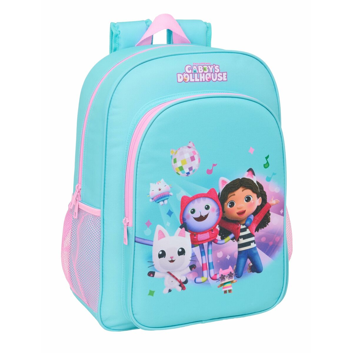 School Bag Gabby's Dollhouse Blue Pink 33 x 42 x 14 cm - Image 4