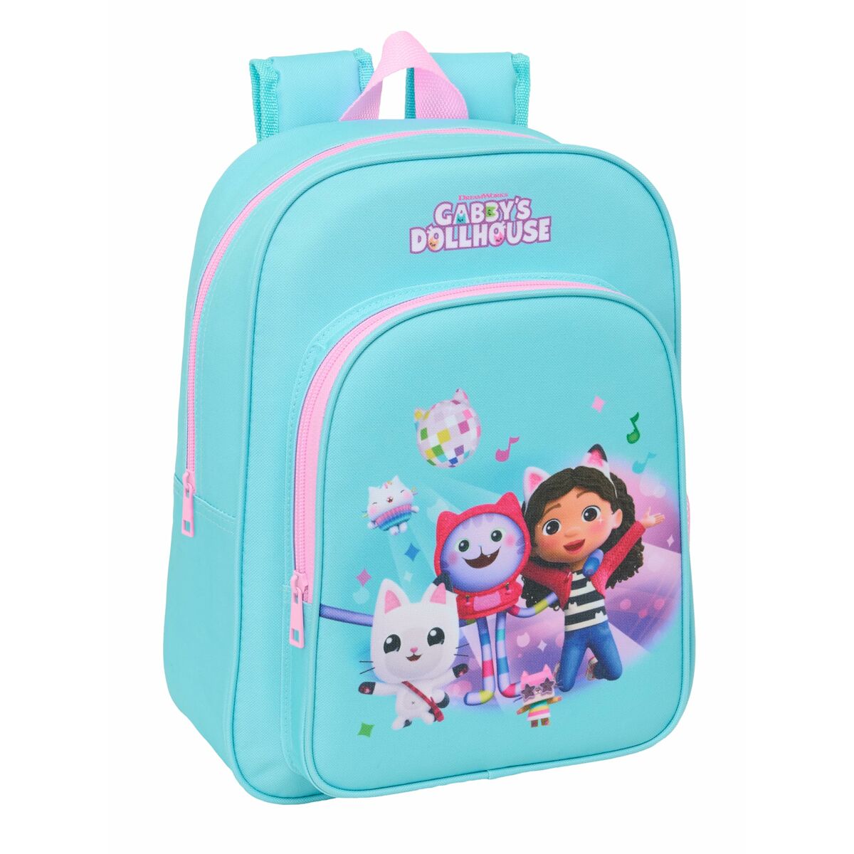 School Bag Gabby's Dollhouse Blue Pink 26 x 34 x 11 cm - Image 4