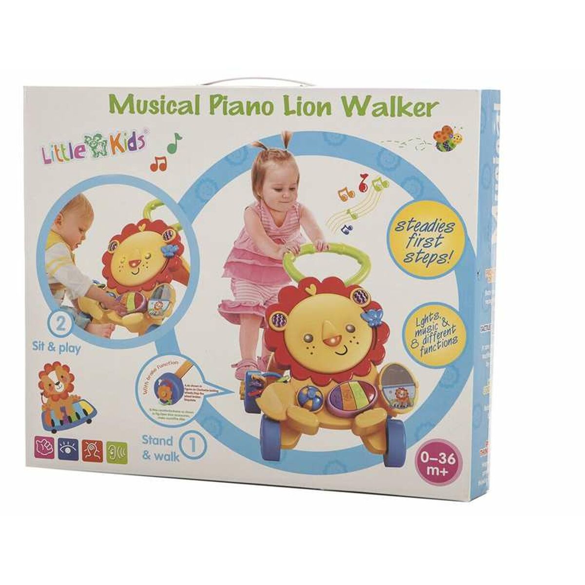 Wheeled walking frame Activity Lion Music Lights - Image 2