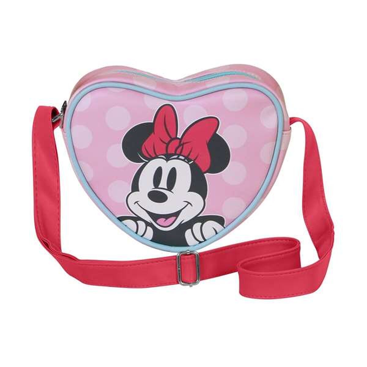 Shoulder Bag Minnie Mouse Pink 15,5 x 21 x 6,5 cm - Image 2