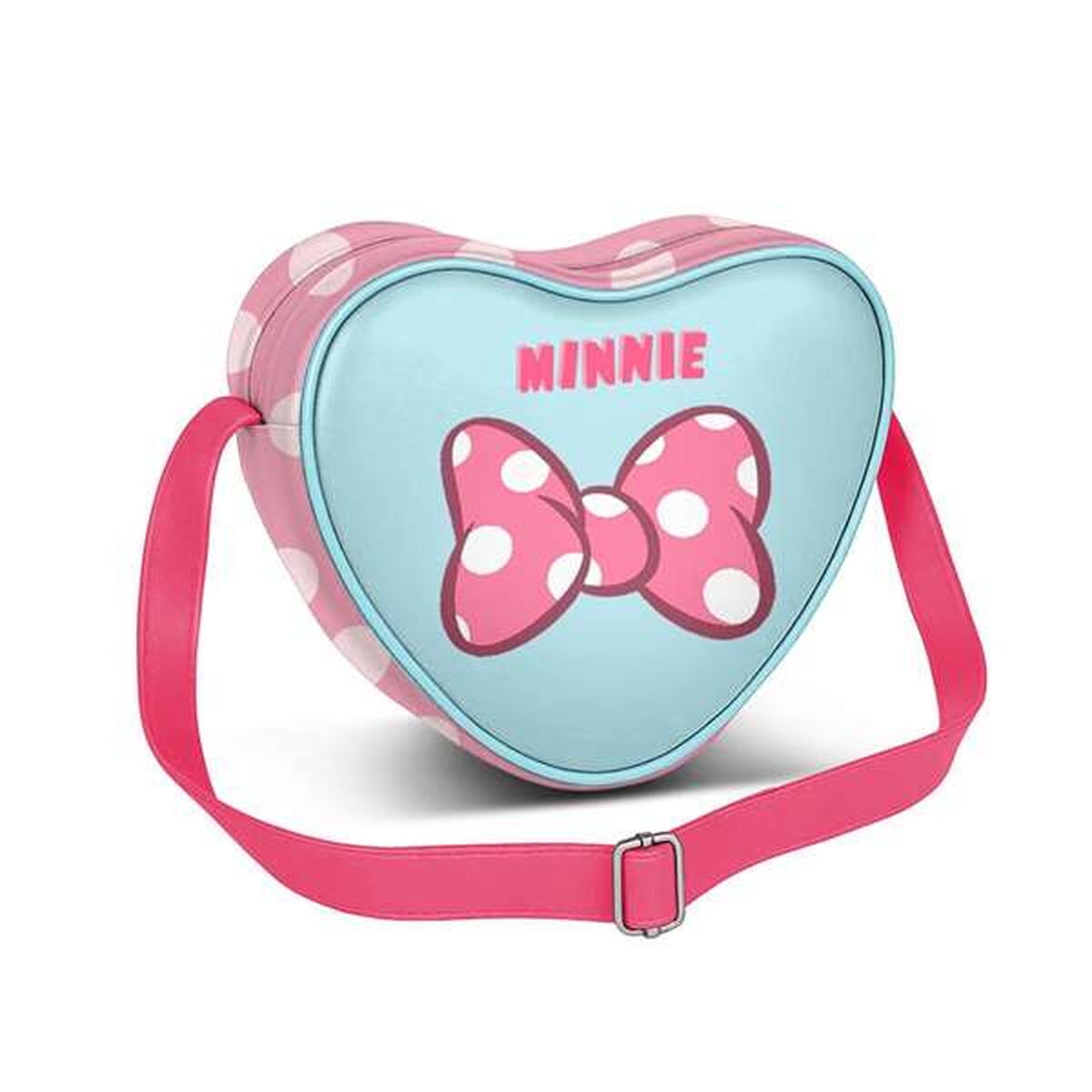 Shoulder Bag Minnie Mouse Pink 15,5 x 21 x 6,5 cm - Image 3