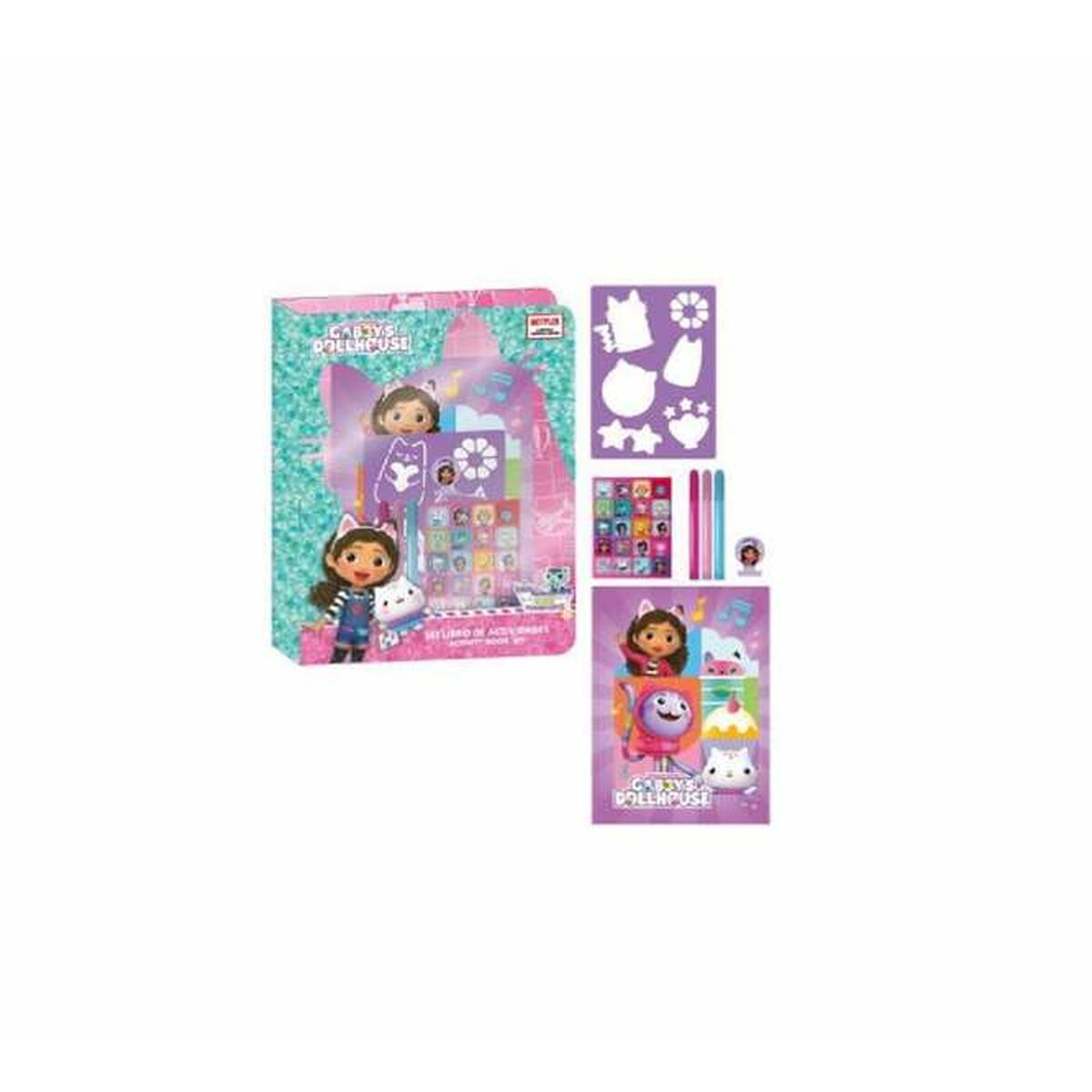 Stationery Set Gabby's Dollhouse Multicolour 8 Pieces - Image 2