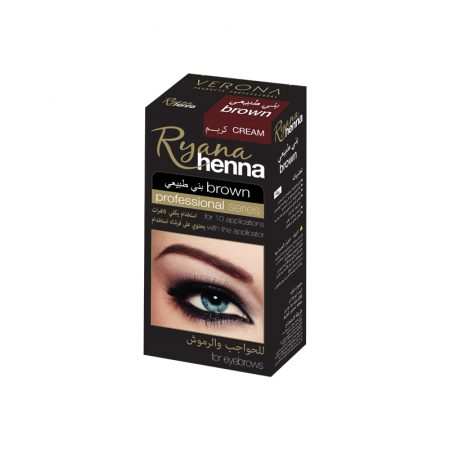 Ryana Henna – Crème colorante professionnelle pour sourcils – Brun